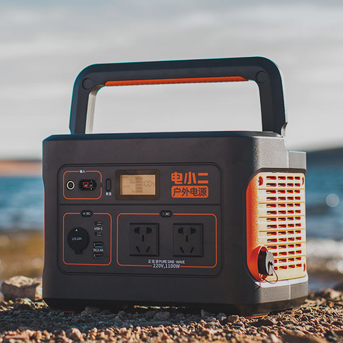 电小二 移动电源 1100pro并联款两台主机+4个太阳能充电板+2个收纳包+1个连接线  